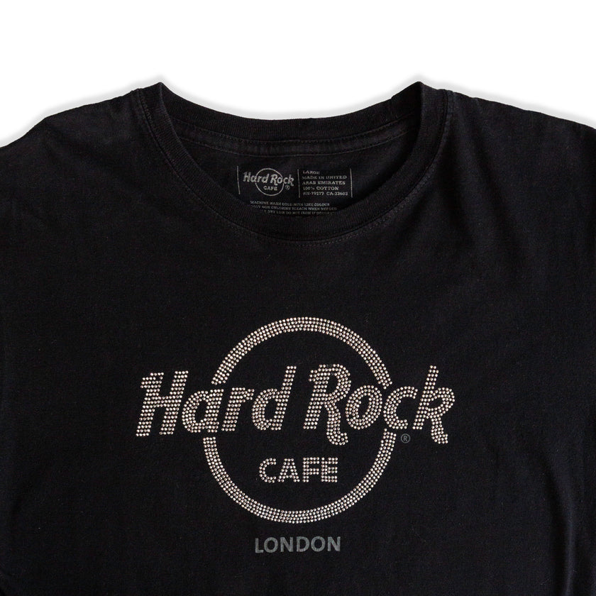 Hard Rock Cafe Woman's T-shirt with rhinestones (L)