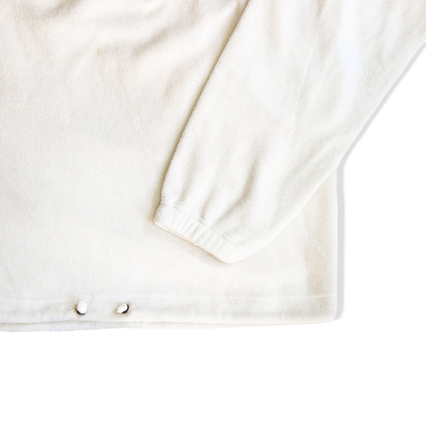 Vintage 90s Fleece Pullover – Nordic Snowflake Pattern Half-Zip (XL)