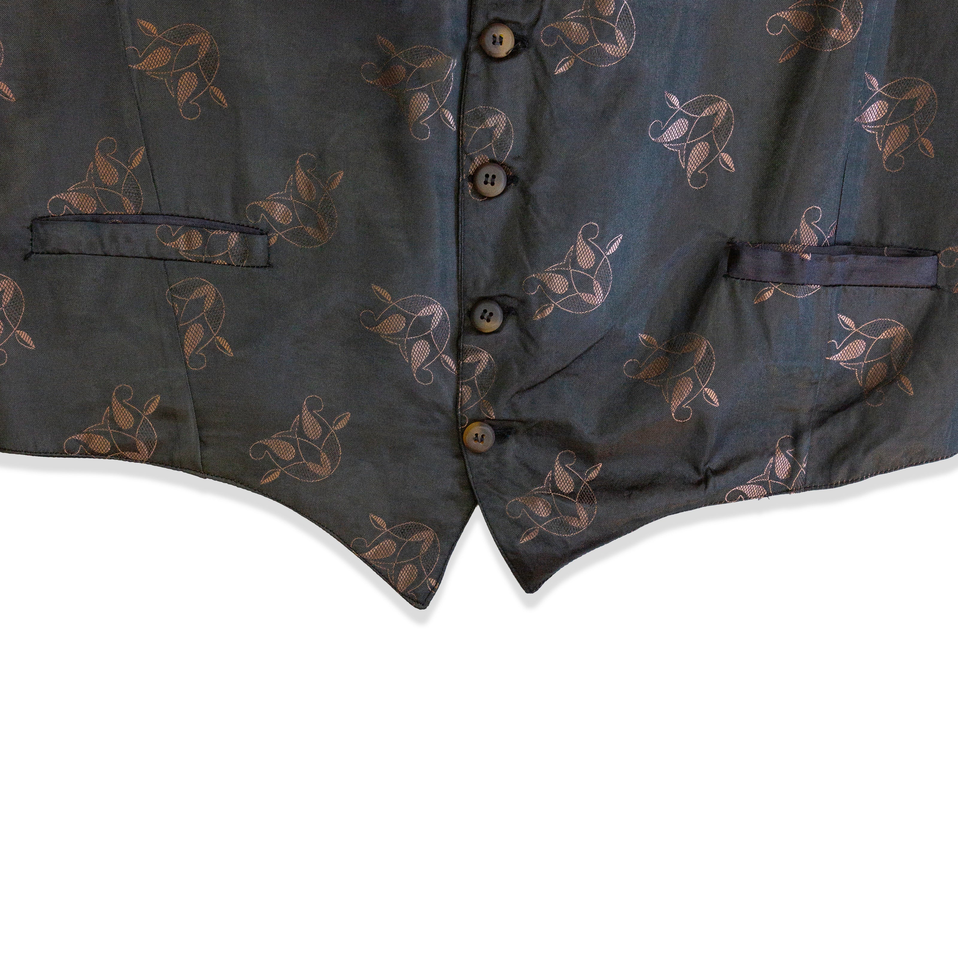 Vintage Men’s jacquard vest (XL)
