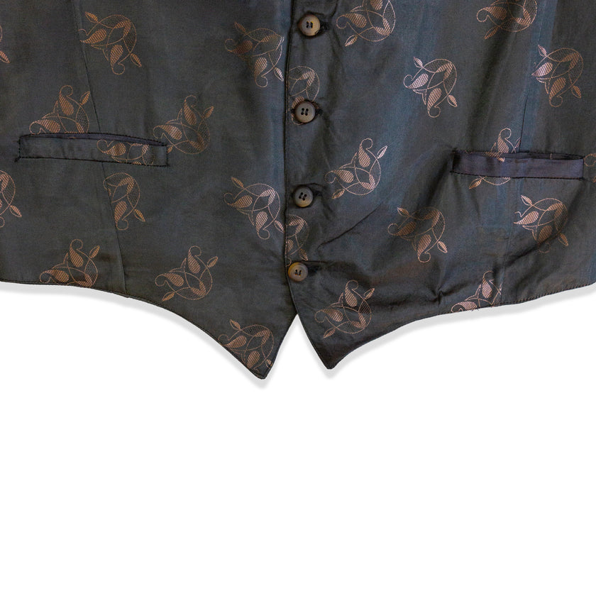 Vintage Men’s jacquard vest (XL)