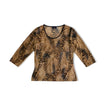 Your 6th sense leopard 3/4 sleeves top