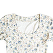 Super cute body fitting floral top (S/M)