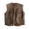 Vintage brown leather vest