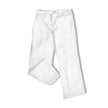UNITED COLORS OF BENETTON LOW WAISTED WHITE CORDUROY PANTS