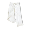 UNITED COLORS OF BENETTON LOW WAISTED WHITE CORDUROY PANTS