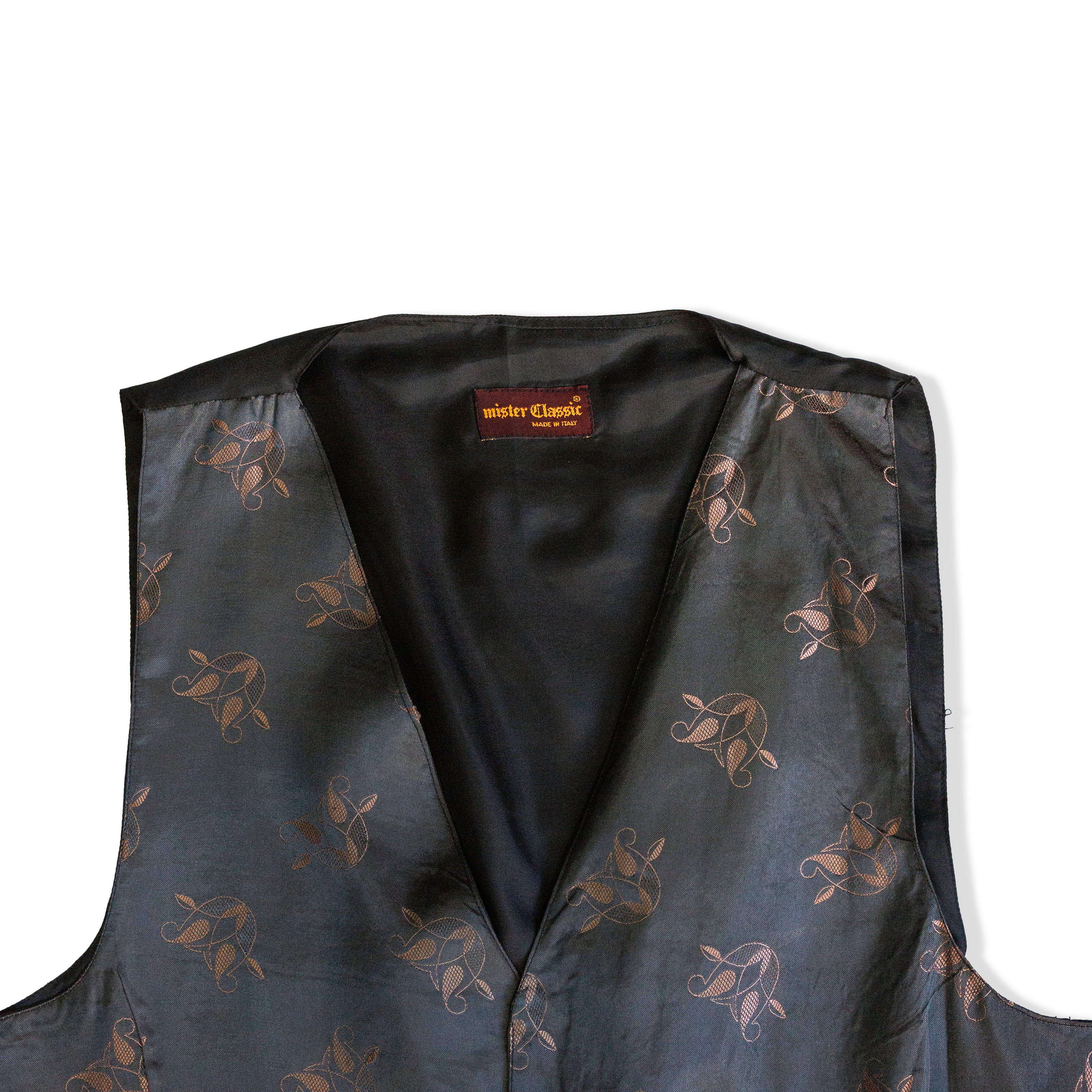 Vintage Men’s jacquard vest (XL)