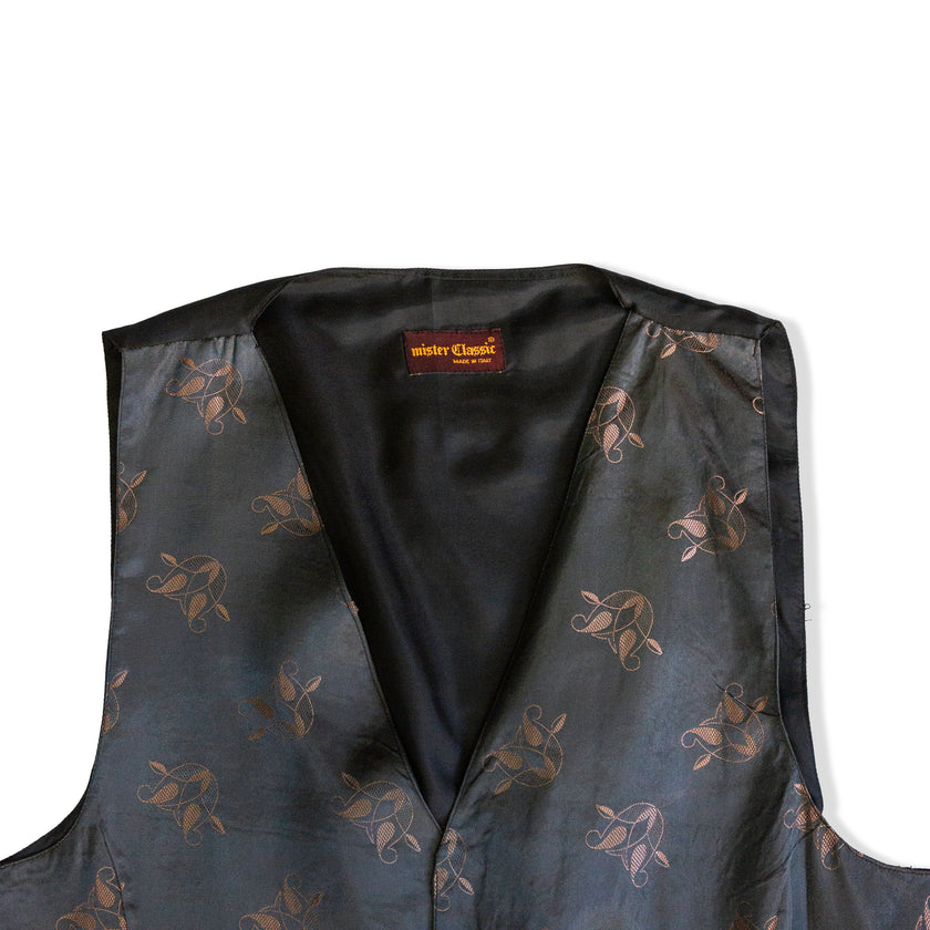 Vintage Men’s jacquard vest (XL)