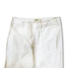 UNITED COLORS OF BENETTON LOW WAISTED WHITE CORDUROY PANTS