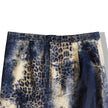 Unique denim animal print skirt