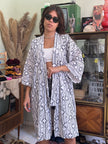 Stunning cotton yukata robe