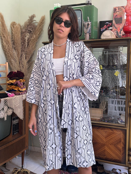 Stunning cotton yukata robe