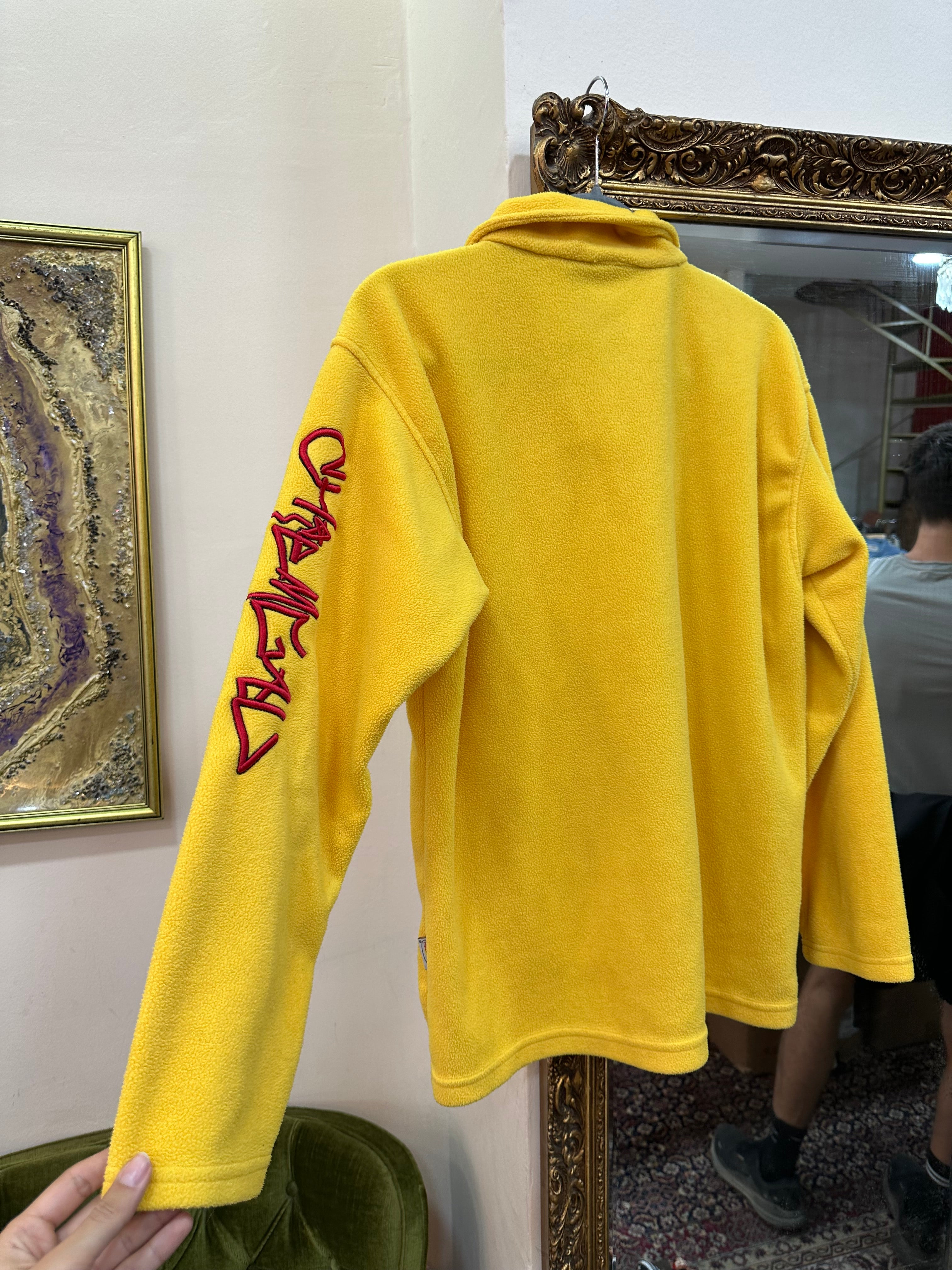 Super hot yellow fleece