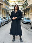 Vintage black wool coat