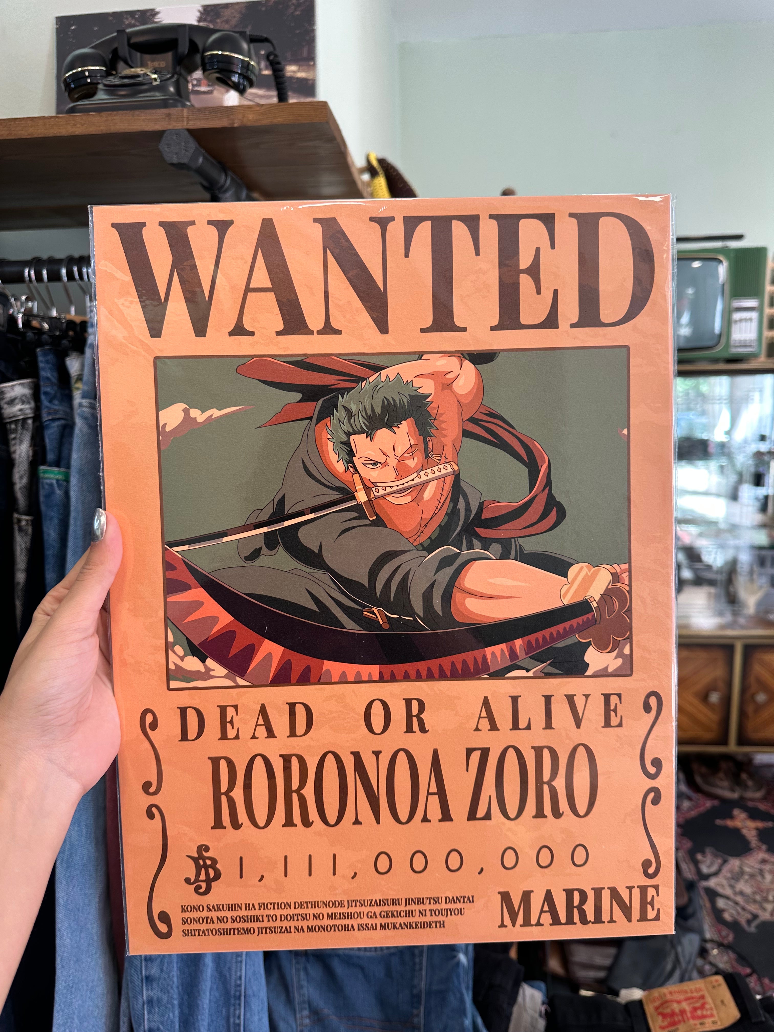 One piece - Roronoa Zoro poster