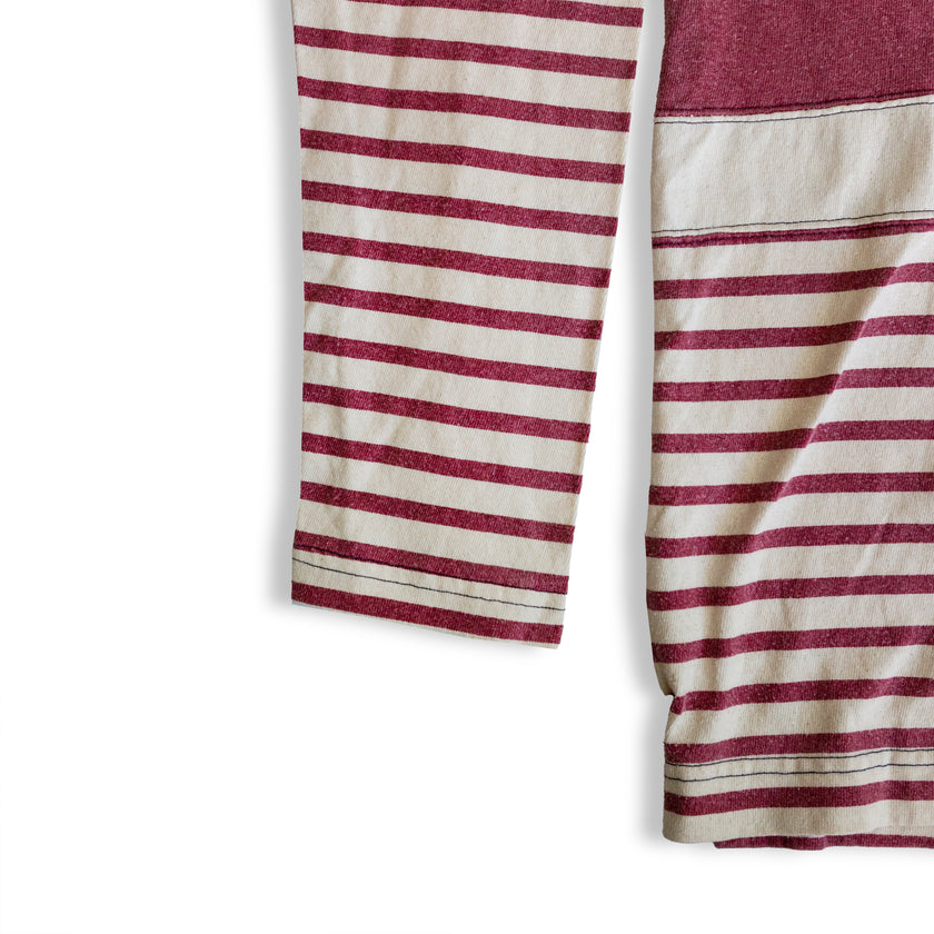 Soviet oversized striped men's longsleeve top (L)