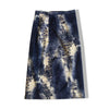 Unique denim animal print skirt