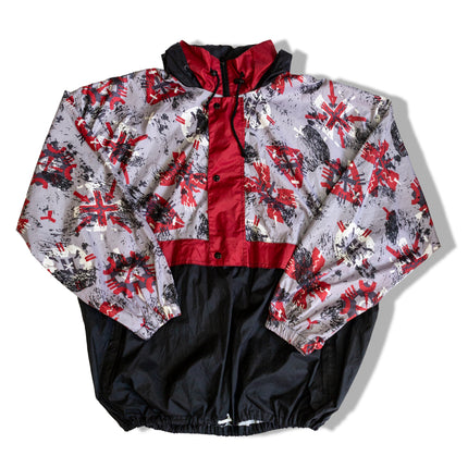 Super cool vintage windbreaker hoodie (XXL)