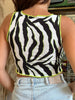 Stunning animal print handmade cosette top