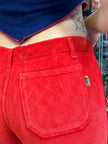 Deadstock red corduroy pants