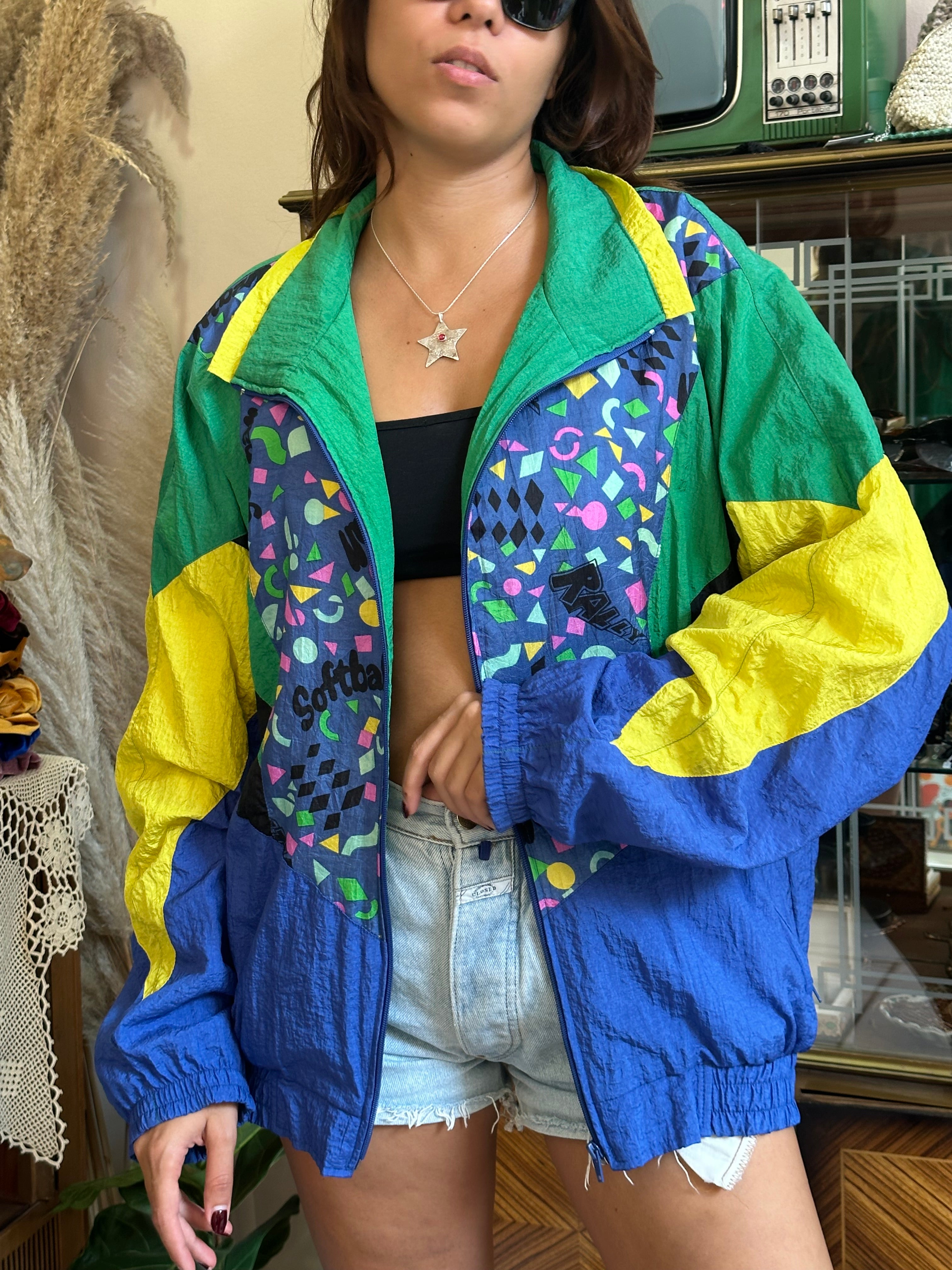 Vintage funky windbreaker