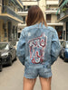 Hand painted Lee denim jacket