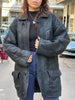 Vintage leather shearling jacket