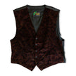Vintage Henry Saks Men’s velvet patterned vest (L)