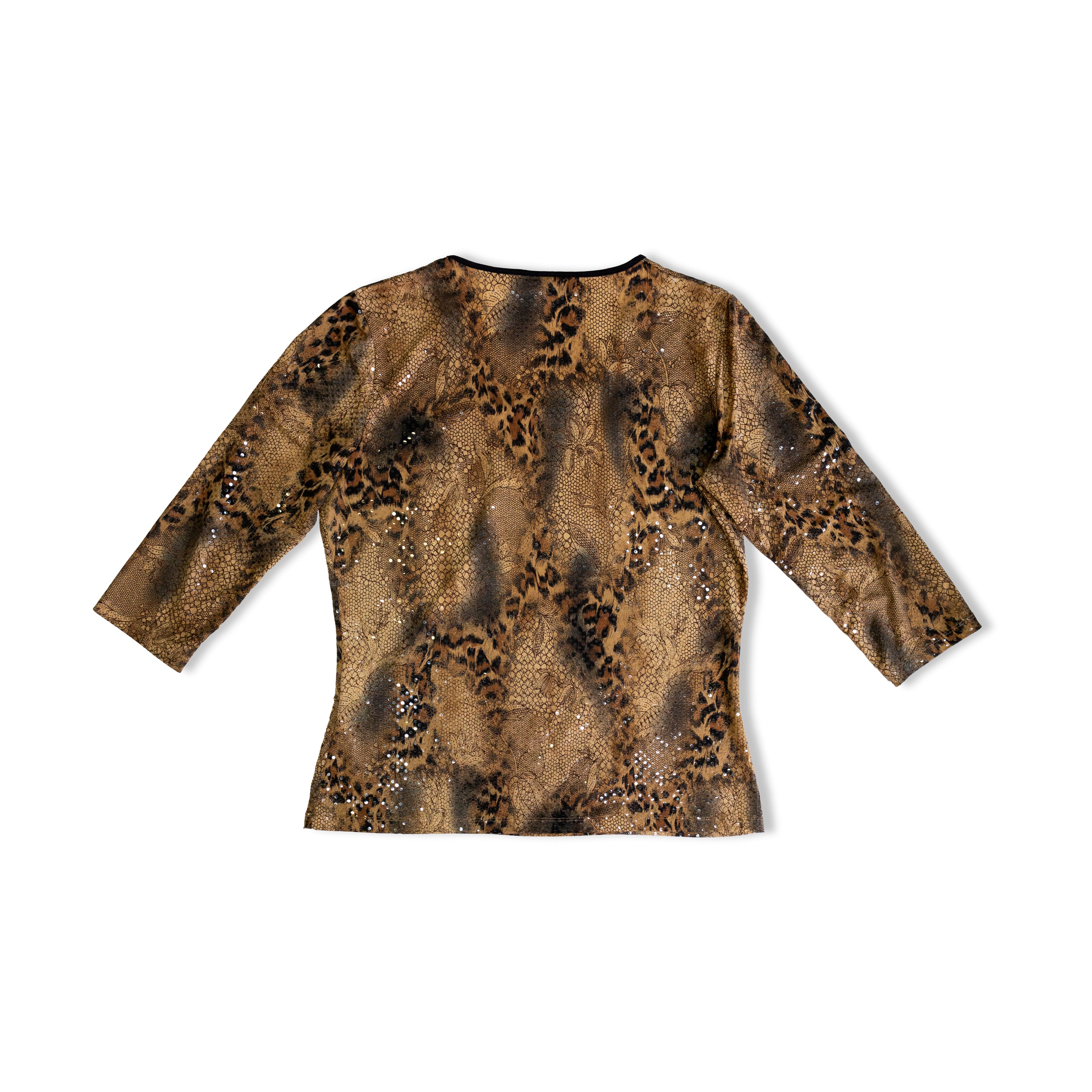 Your 6th sense leopard 3/4 sleeves top