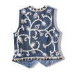Vintage 100% silk vest with beading and sequin detailing