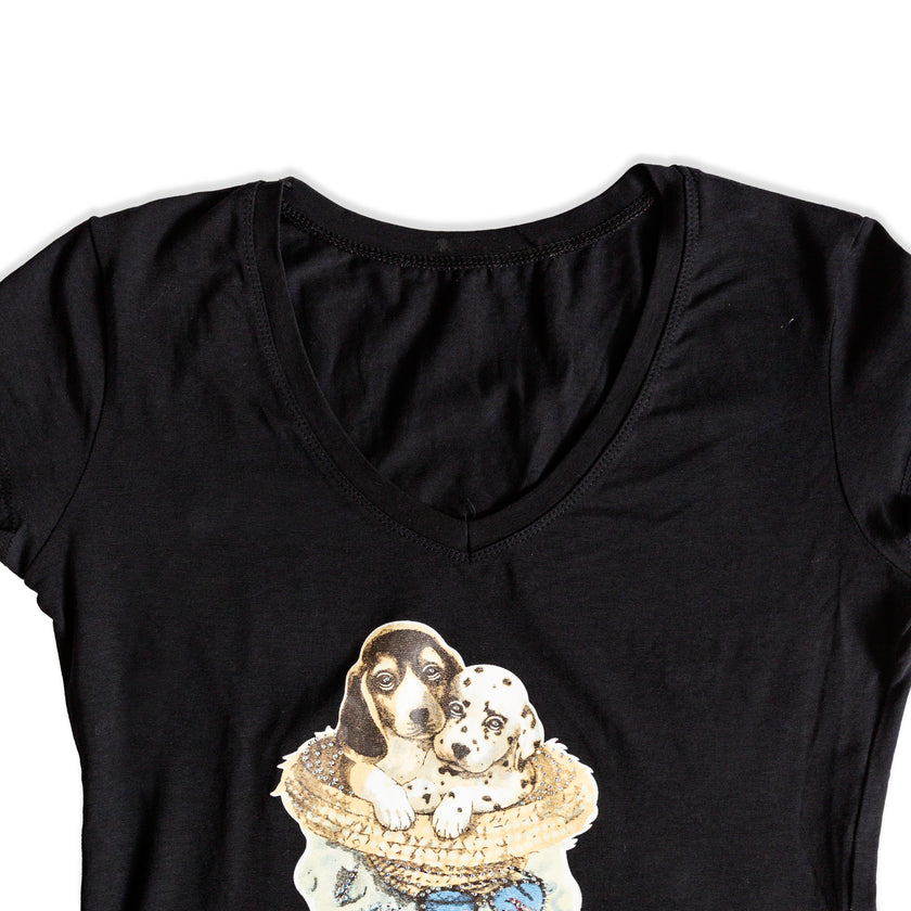 Super cute graphic top (L)
