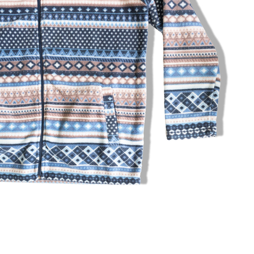 Vintage funky patterned fleece
