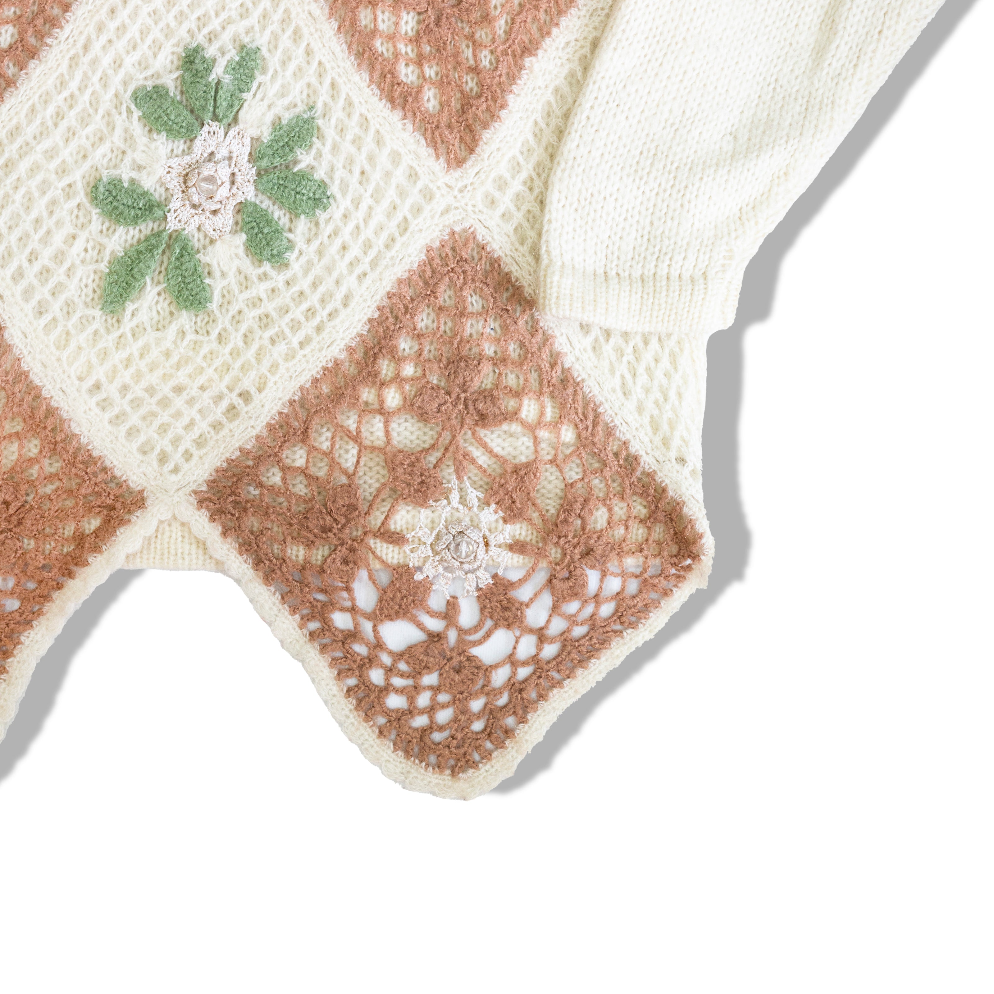 Unique wool knit sweater (L/XL)