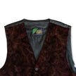 Vintage Henry Saks Men’s velvet patterned vest (L)