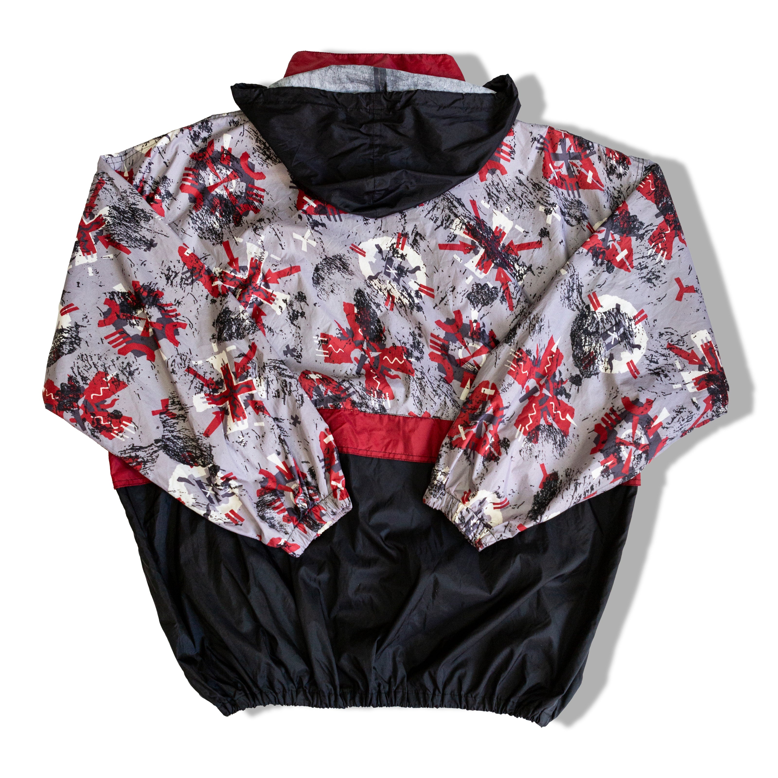 Super cool vintage windbreaker hoodie (XXL)