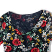 Super cute floral mesh top