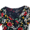 Super cute floral mesh top