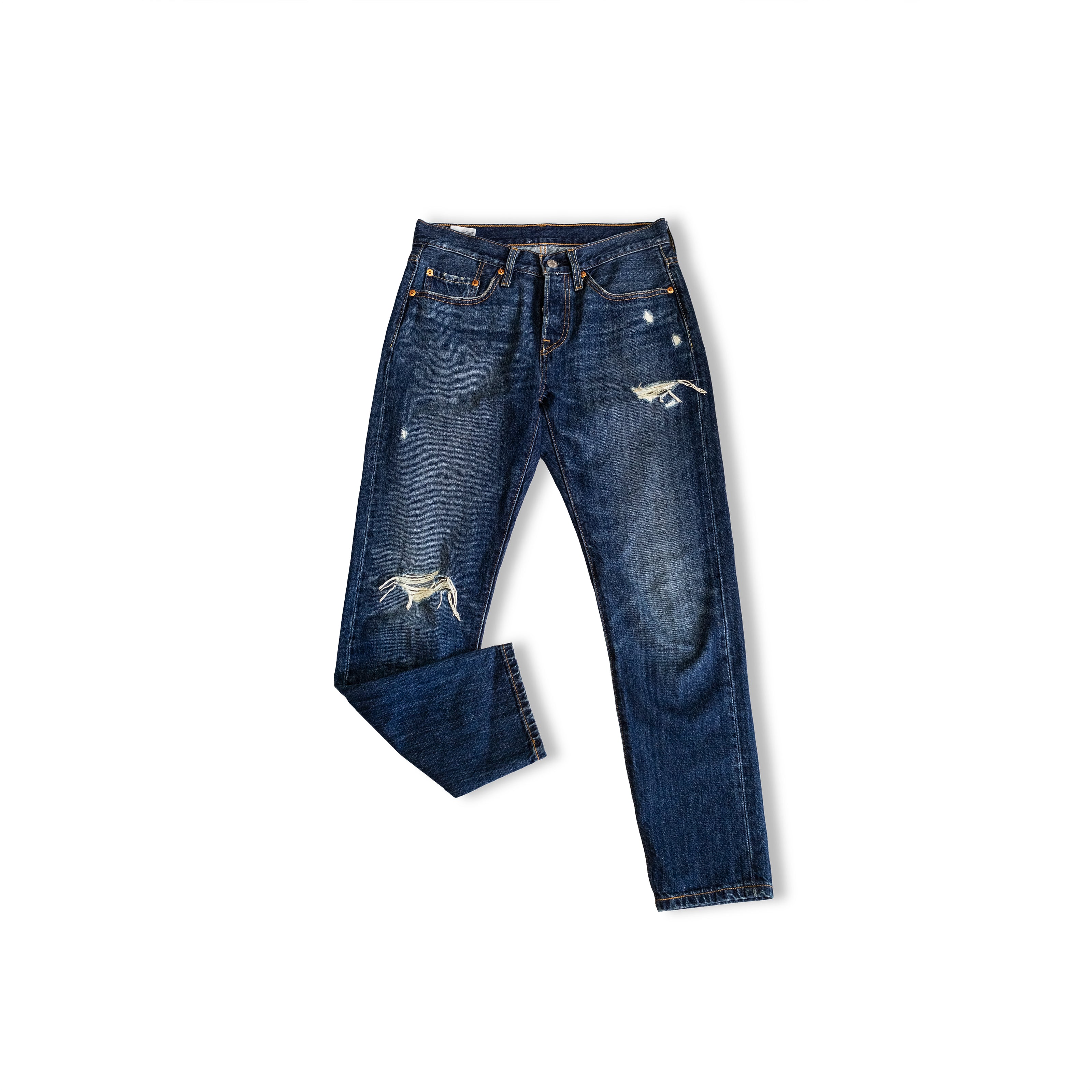 Levis 501 jeans with destressed details (EU36)