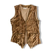 Vintage velvet embroidered vest
