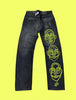 Armani hand painted jeans