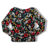 Super cute floral mesh top
