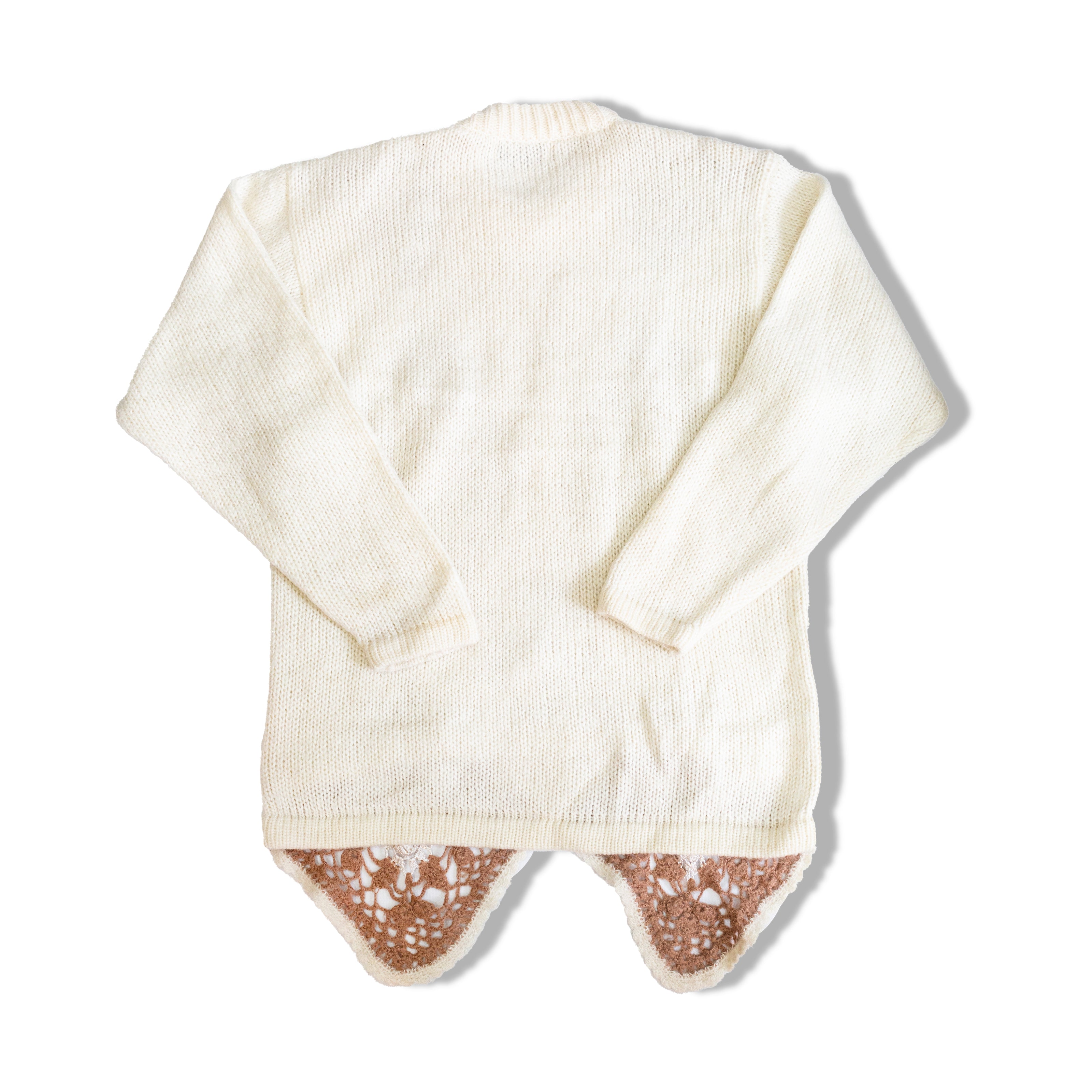 Unique wool knit sweater (L/XL)