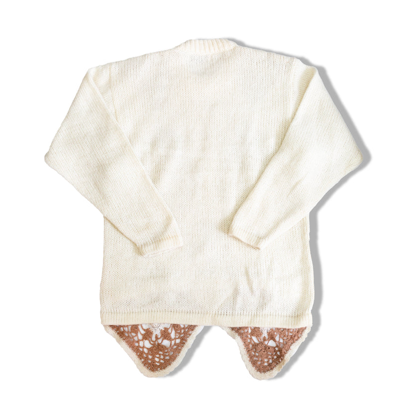 Unique wool knit sweater (L/XL)