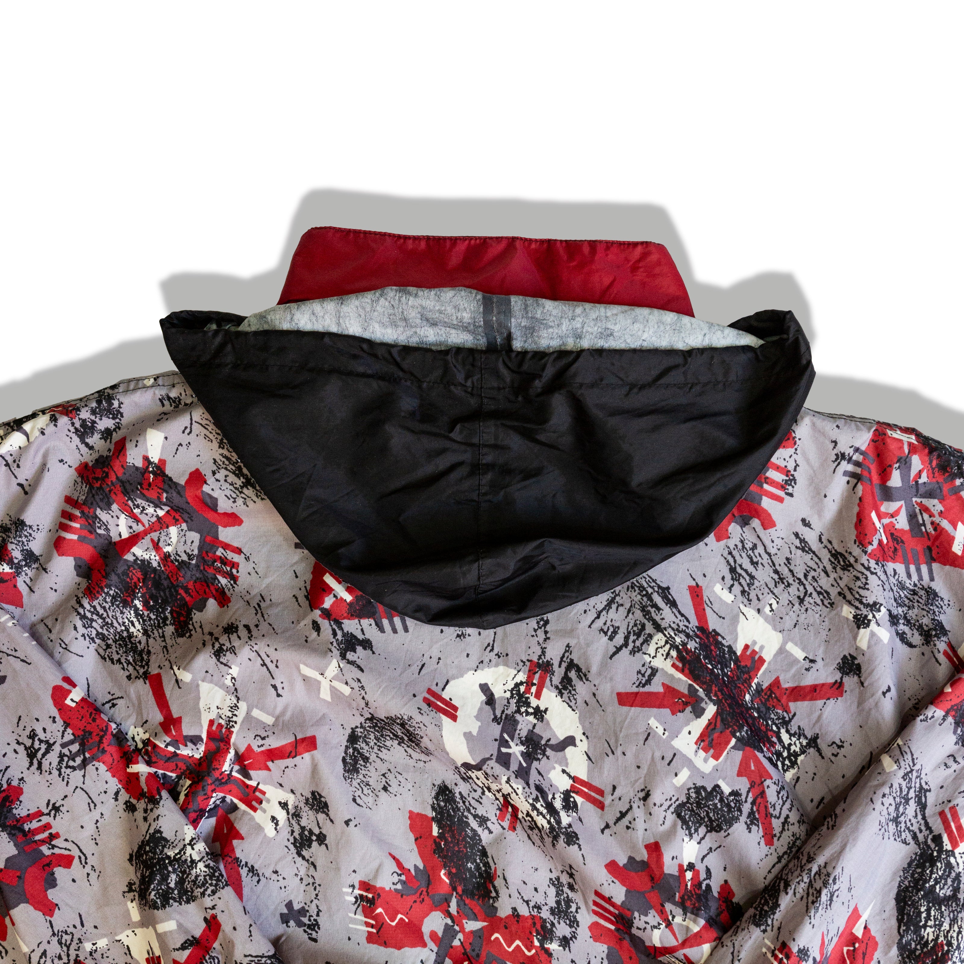 Super cool vintage windbreaker hoodie (XXL)