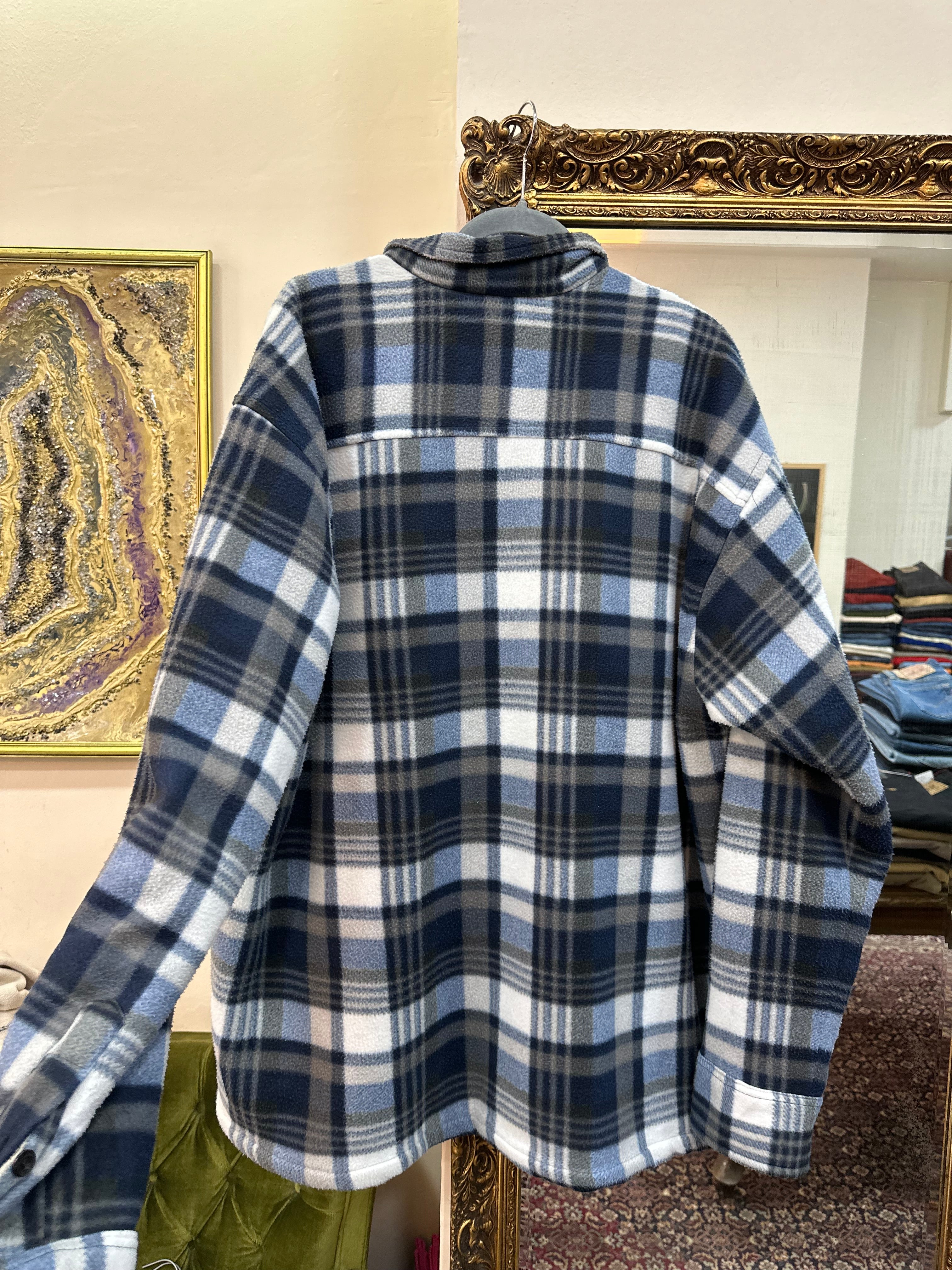 Super cozy oversized flannel fleece jacket