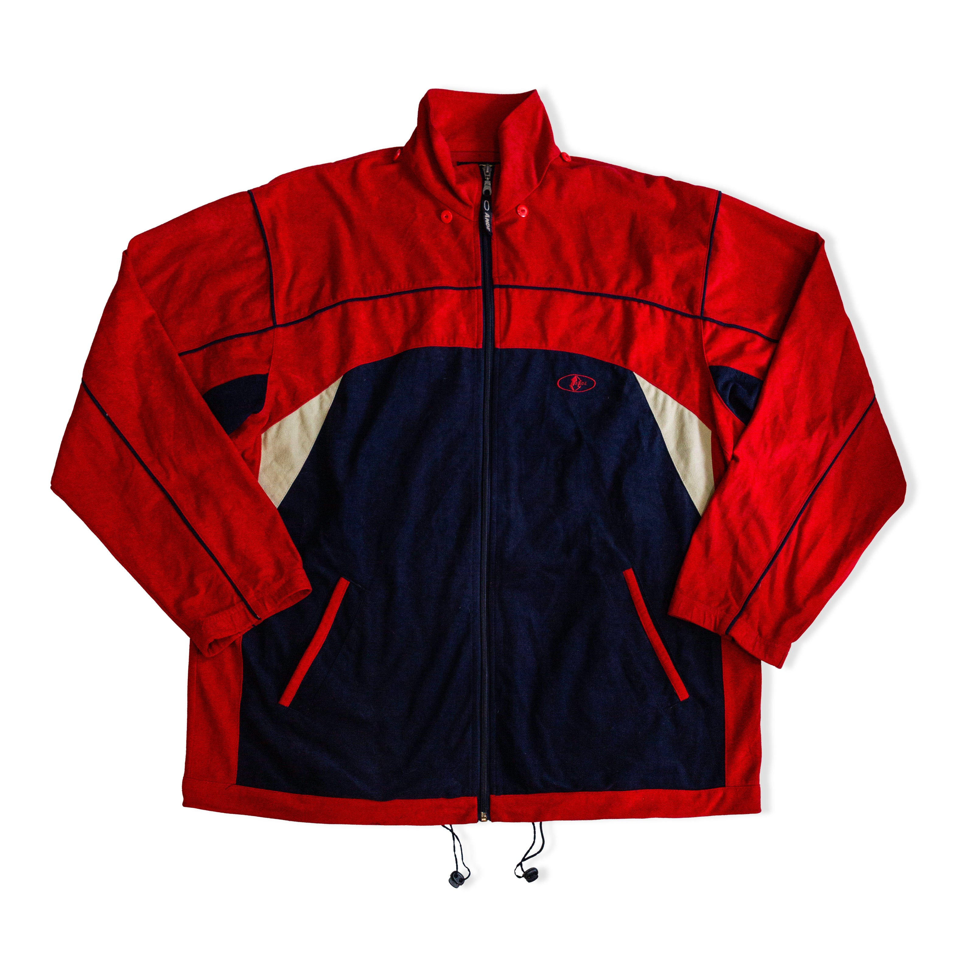 Vintage Men’s 90s Colorblock Jacket (XXL)