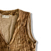 Vintage velvet embroidered vest