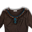 Beautiful embroidered and beaded deadstock top