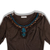 Beautiful embroidered and beaded deadstock top