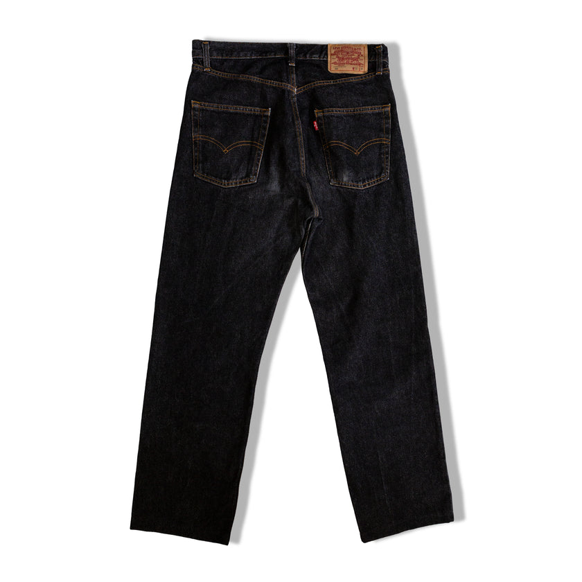 LEVIS 501 HIGH WAISTED DARK GREY JEANS (L)