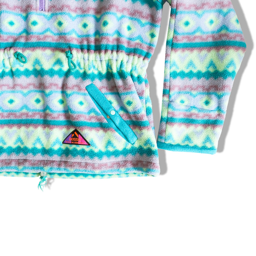 Vintage super funky patterned fleece